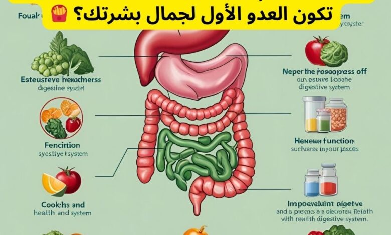 "علاقة الأمعاء بالبشرة: اكتشف كيف يؤثر جهازك الهضمي على جمالك وشبابك" 1 1 16