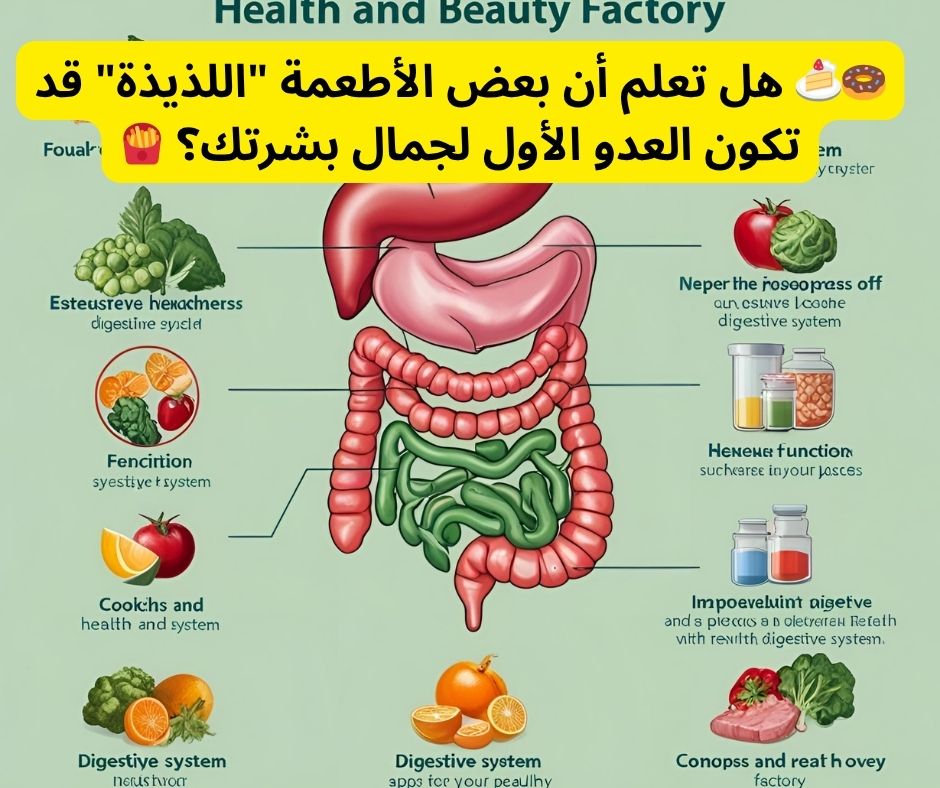"علاقة الأمعاء بالبشرة: اكتشف كيف يؤثر جهازك الهضمي على جمالك وشبابك" 1 1 16